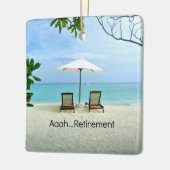 Ornement En Céramique Aaah...Retraite (Gauche)