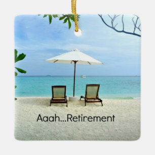 Ornement En Céramique Aaah...Retraite
