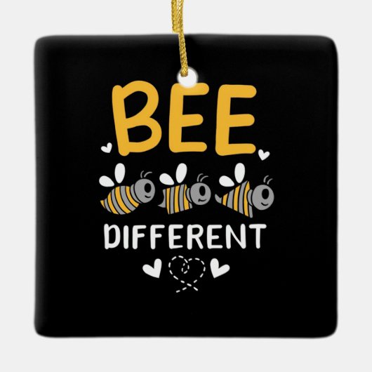 Ornement En Céramique Abeille différente (Devant)