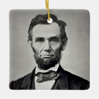 Ornement En Céramique Abraham Lincoln Gettysburg Portrait