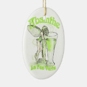 Ornement En Céramique Absinthe La Fee Verte Fée Avec Verre (Droite)