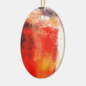 Ornement En Céramique Abstrait rouge créatif (Gauche)