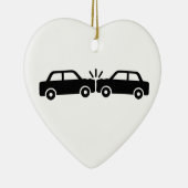 Ornement En Céramique Accident de voiture (Droite)