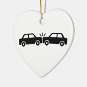 Ornement En Céramique Accident de voiture (Gauche)