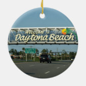 Ornement En Céramique Accueil à Daytona Beach (Dos)