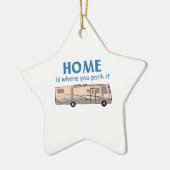 Ornement En Céramique Accueil Où Vous Le Garez (Gauche)