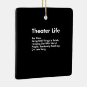 Ornement En Céramique Acter Life, Drôle drame Acteur Dons Actrice (Droite)