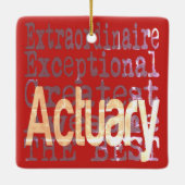 Ornement En Céramique Actuaire Extraordinaire (Dos)