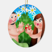 Ornement En Céramique Adam et Ève (Gauche)