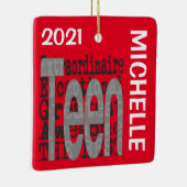 Ornement en céramique Ado Extraordinaire CUSTOM (Droite)