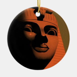 Ornement En Céramique Affiche de voyage vintage avec Sphinx, Égypte, Afr