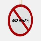 Ornement En Céramique Affichette de porte fait sur commande - ALLER-EN ! (Droite)