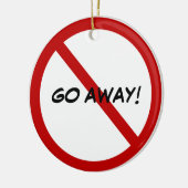 Ornement En Céramique Affichette de porte fait sur commande - ALLER-EN ! (Gauche)