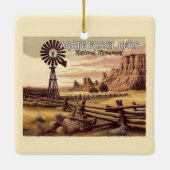 Ornement En Céramique Agate Fossil Lits Monument national Noël (Dos)