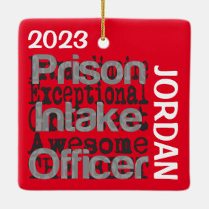 Ornement En Céramique Agent d'admission à la prison Extraordinaire CUSTO