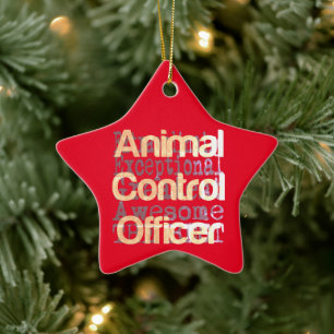 Ornement En Céramique Agent de contrôle des animaux Extraordinaire