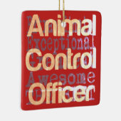 Ornement En Céramique Agent de contrôle des animaux Extraordinaire (Droite)