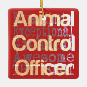 Ornement En Céramique Agent de contrôle des animaux Extraordinaire