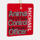 Ornement En Céramique Agent de contrôle des animaux Extraordinaire CUSTO (Droite)