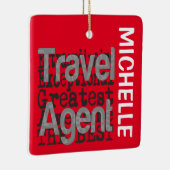 Ornement En Céramique Agent de voyage Extraordinaire CUSTOM (Droite)