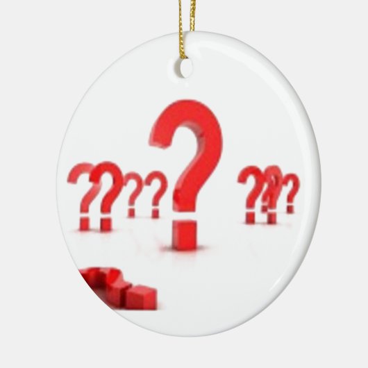 Ornement En Céramique Aide de point d'interrogation (Gauche)