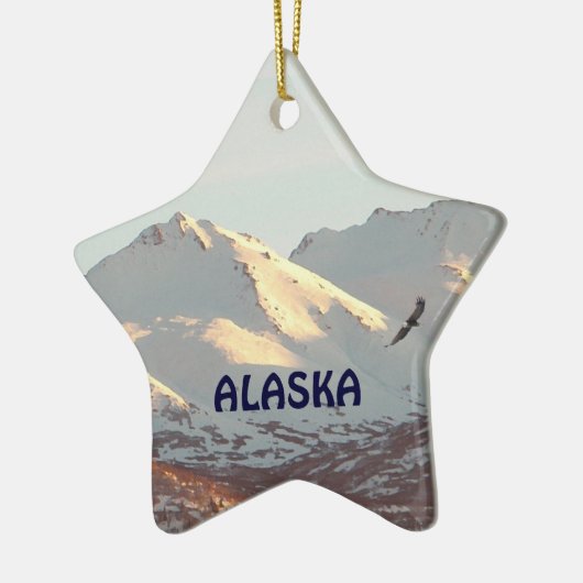 Ornement En Céramique Aigle d'hiver (Gauche)