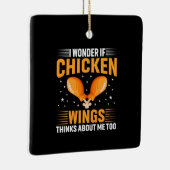 Ornement En Céramique Aile de poulet (Droite)