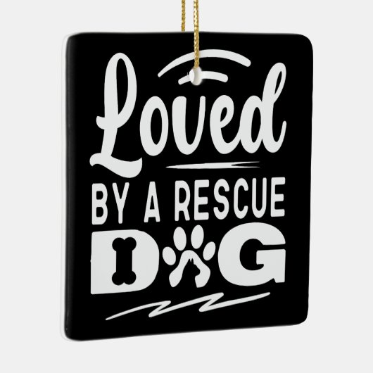 Ornement En Céramique Aimé Par Un Chien Secourt Animaux Animaux Animaux (Droite)