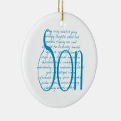 Ornement En Céramique Aimer les mots pour le fils (Droite)