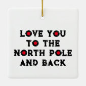 Ornement En Céramique Aimez-vous au pôle Nord (Dos)