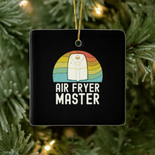 Ornement En Céramique Air Fryer Master Cook Food Lover Foody