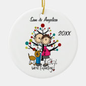 Ornement En Céramique Ajouter dans l'expectative faits sur commande à (Devant)