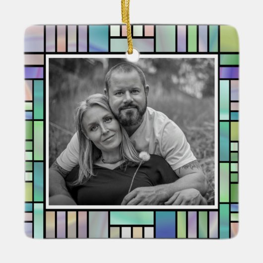 Ornement En Céramique Ajouter votre photo (Devant)