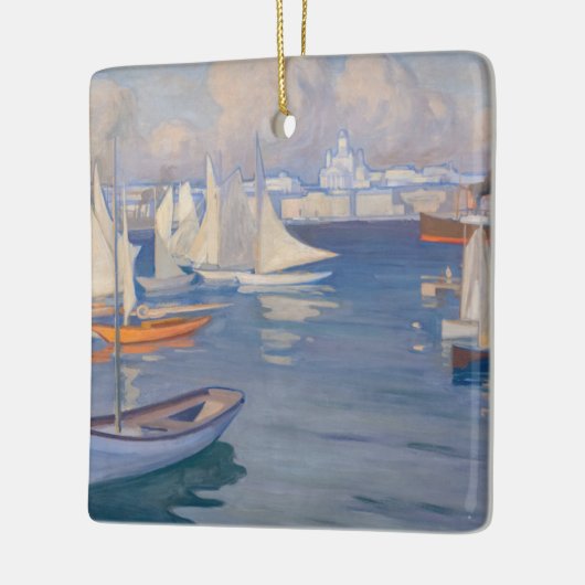 Ornement En Céramique Albert Edelfeel - Port d'Helsinki (Gauche)