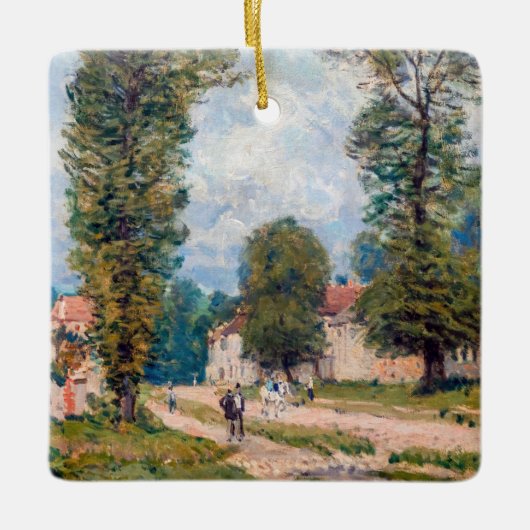 Ornement En Céramique Alfred Sisley - Le chemin Versailles (Devant)
