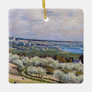 Ornement En Céramique Alfred Sisley - Terrasse de Saint-Germain, printem