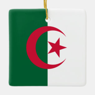 Ornement En Céramique Algeria (Algerian) Flag