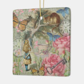 Ornement En Céramique Alice Cheshire Chat Wonderland Tree Garden (Gauche)