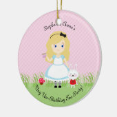 Ornement En Céramique Alice et son Tea Party (Gauche)