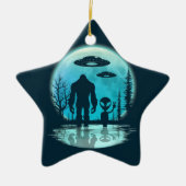 Ornement En Céramique Alien UFO Bigfoot (Devant)