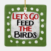 Ornement En Céramique Alimenter L'Ornement Oiseaux (Dos)