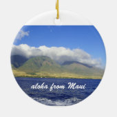 Ornement En Céramique Aloha de Maui (Dos)