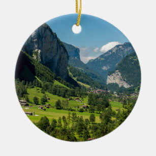 Ornement En Céramique Alpes de Lauterbrunnen - de Bernese - la Suisse