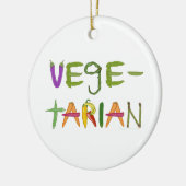 Ornement En Céramique Amants végétariens de légumes végétariens (Gauche)