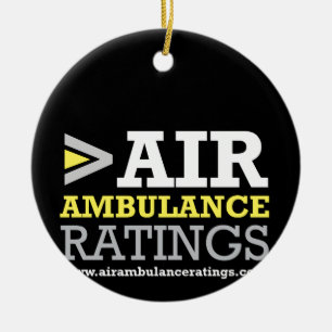 Ornement En Céramique Ambulance aérienne et estimations de Medical