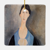 Ornement En Céramique Amedeo Modigliani - Jeune femme en bleu (Dos)