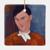 Ornement En Céramique Amedeo Modigliani - Monsieur Deleu (Dos)