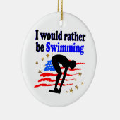 ORNEMENT EN CÉRAMIQUE AMÉRICAINE AMÉRICAINE CONCEPTION JE VOUDRAIS PLUTÔ (Droite)