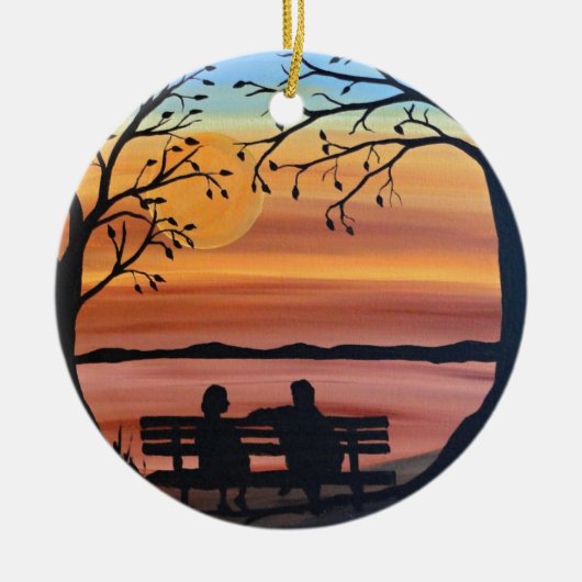 Ornement En Céramique Amis (Devant)