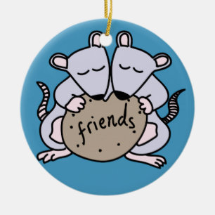 Ornement En Céramique Amis de rat